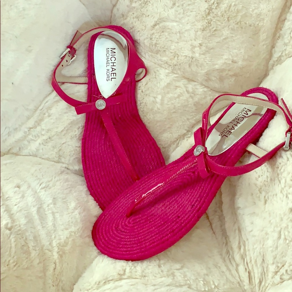 Michael Kors flat T-strap sandals